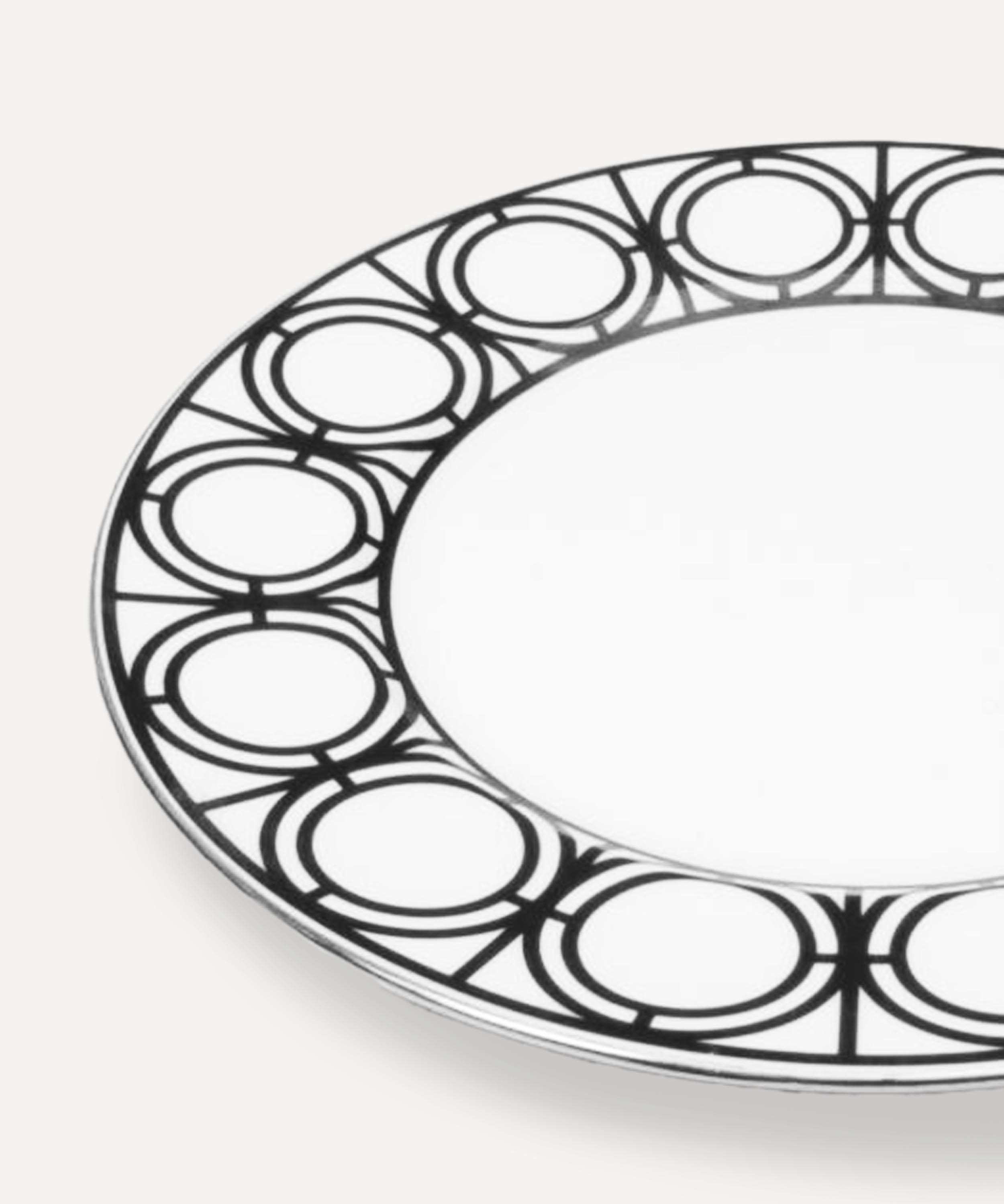 Moderno Piatto da pane in Bone China con stampa monocromatica heritage, prodotto a Stoke-On-Trent in vendita