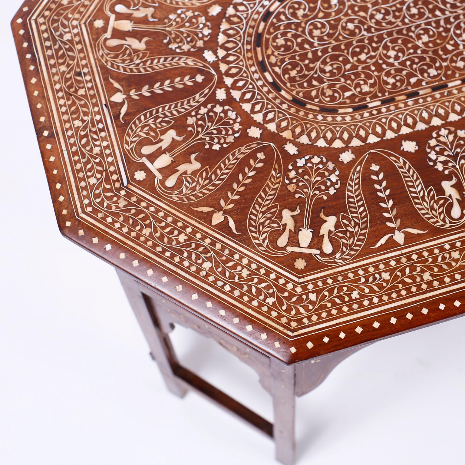 Bone Inlaid Anglo Indian Coffee Table 2