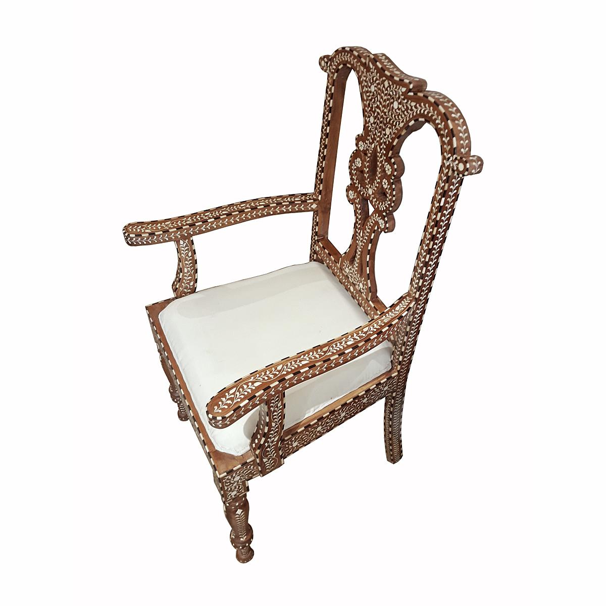 Bone-Inlaid Armchair from India 1