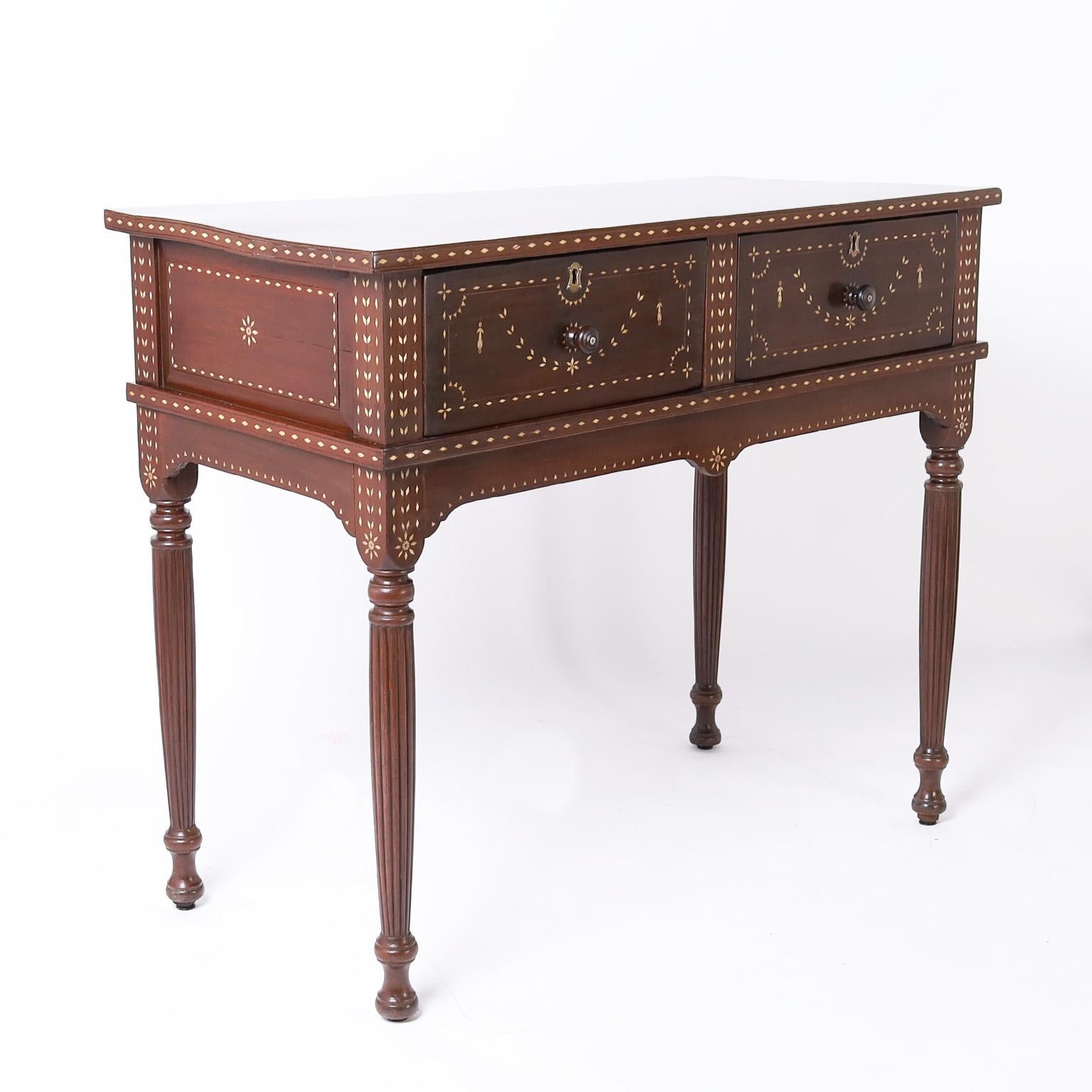 Anglo-Indian Bone Inlaid Filipino Server or Hunt Board