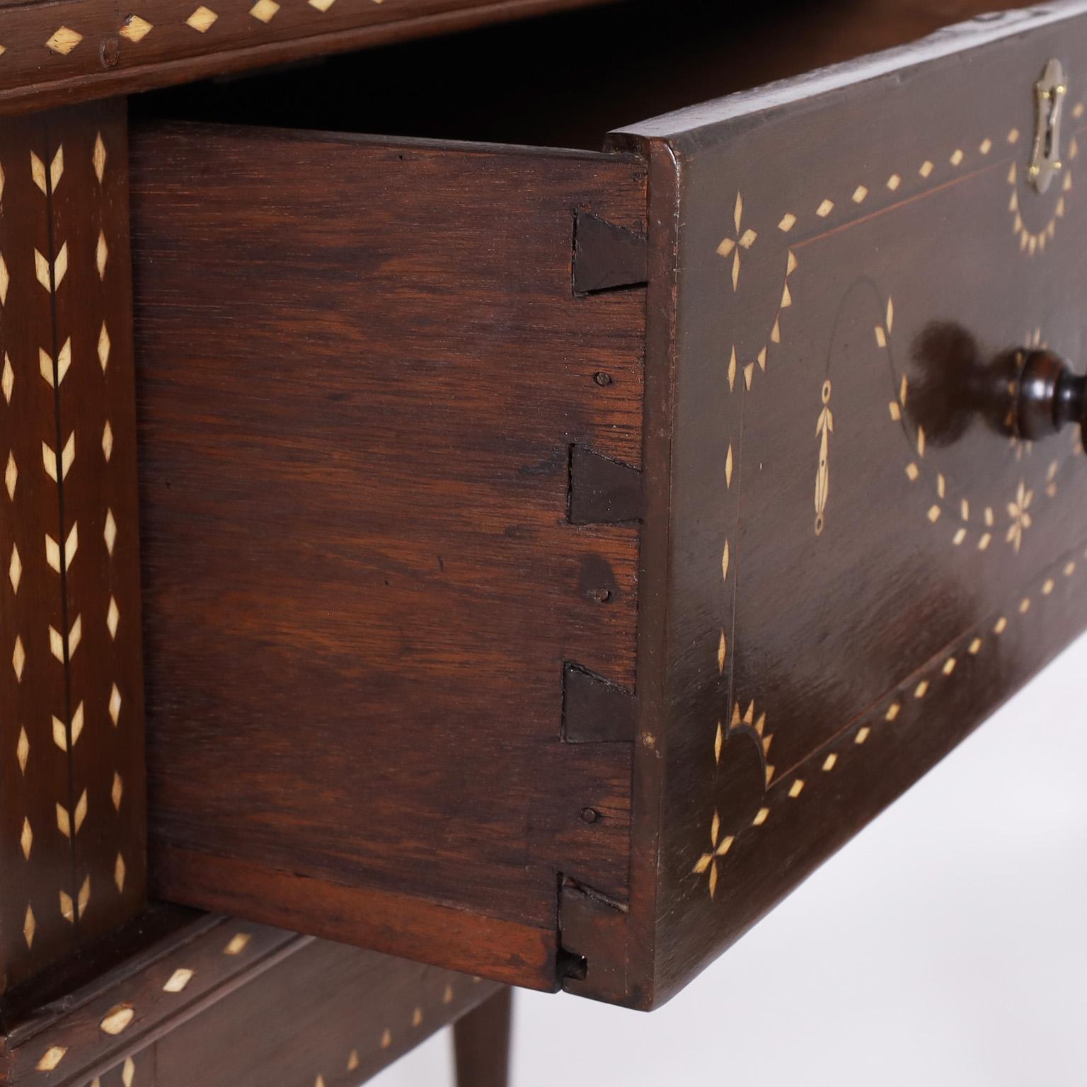 19th Century Bone Inlaid Filipino Server or Hunt Board