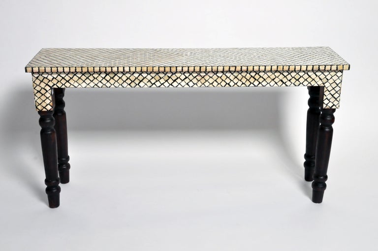 Bone Inlay Console Table at 1stDibs | inlaid console table