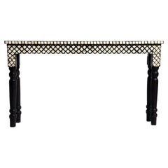 Bone Inlay Console Table