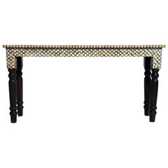 Bone Inlay Console Table