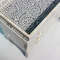 Bone Inlay Nursery Dresser with Removable Changing Topper by House of Jaipur