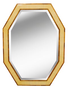 Bone Inlay Octagonal Mirror