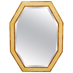 Bone Inlay Octagonal Mirror