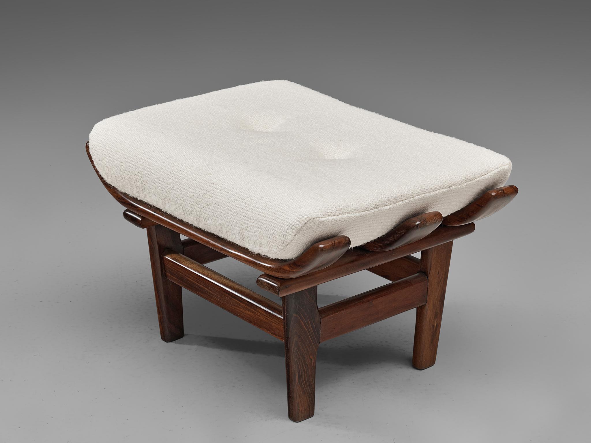 Bone Lounge Chair with Ottoman 2
