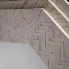 Bone Marquetry Wall Mirror