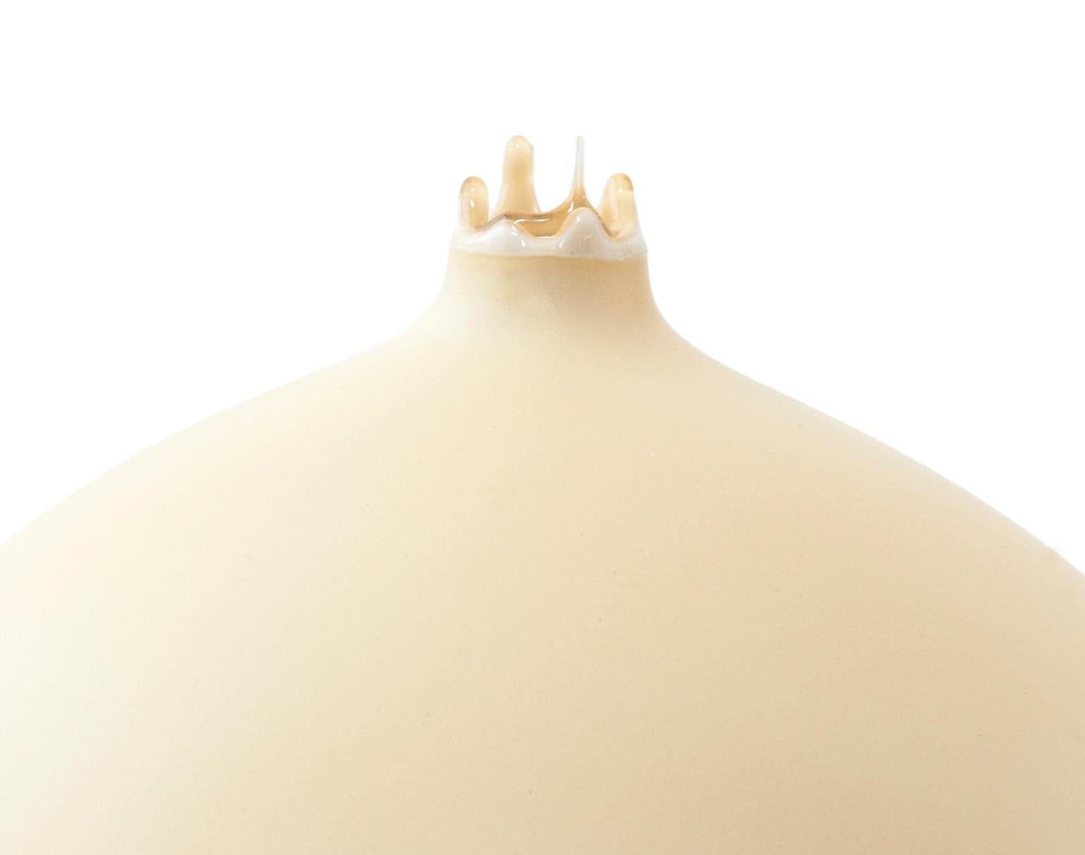 Post-Modern Bone Ombre Saturn Vase by Elyse Graham For Sale