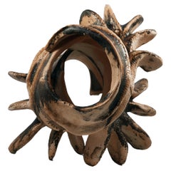 Bone series no.1 - Bones collection raku ceramic pottery sculpture by Adil Ghani