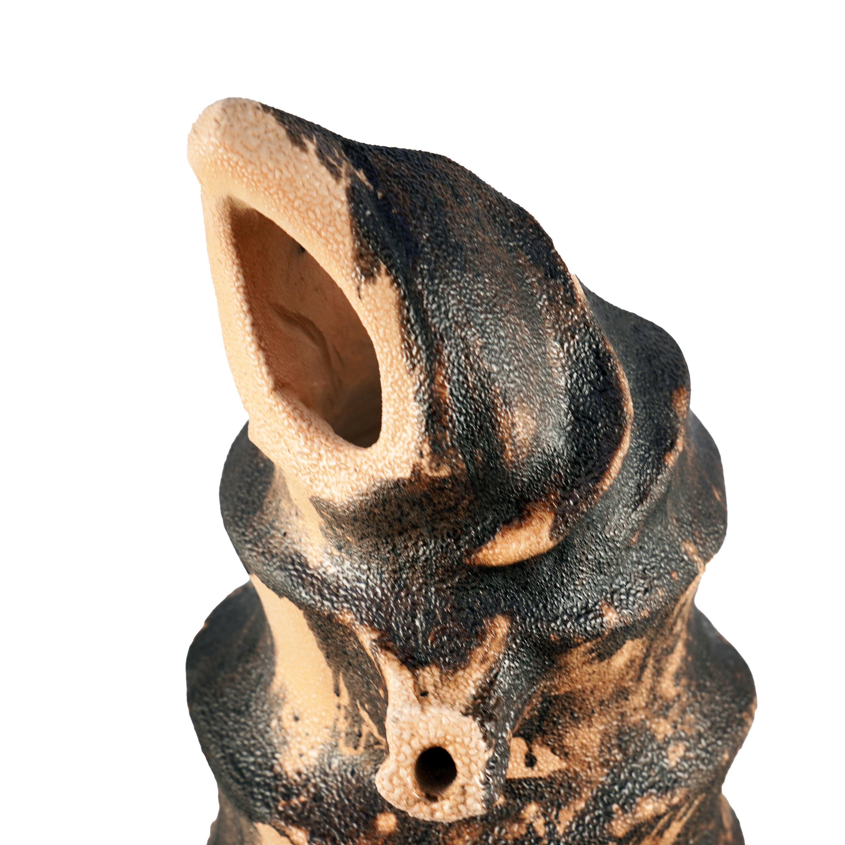 XXIe siècle et contemporain Série Bone n°4, collection Bones, sculpture en céramique raku d'Adil Ghani en vente