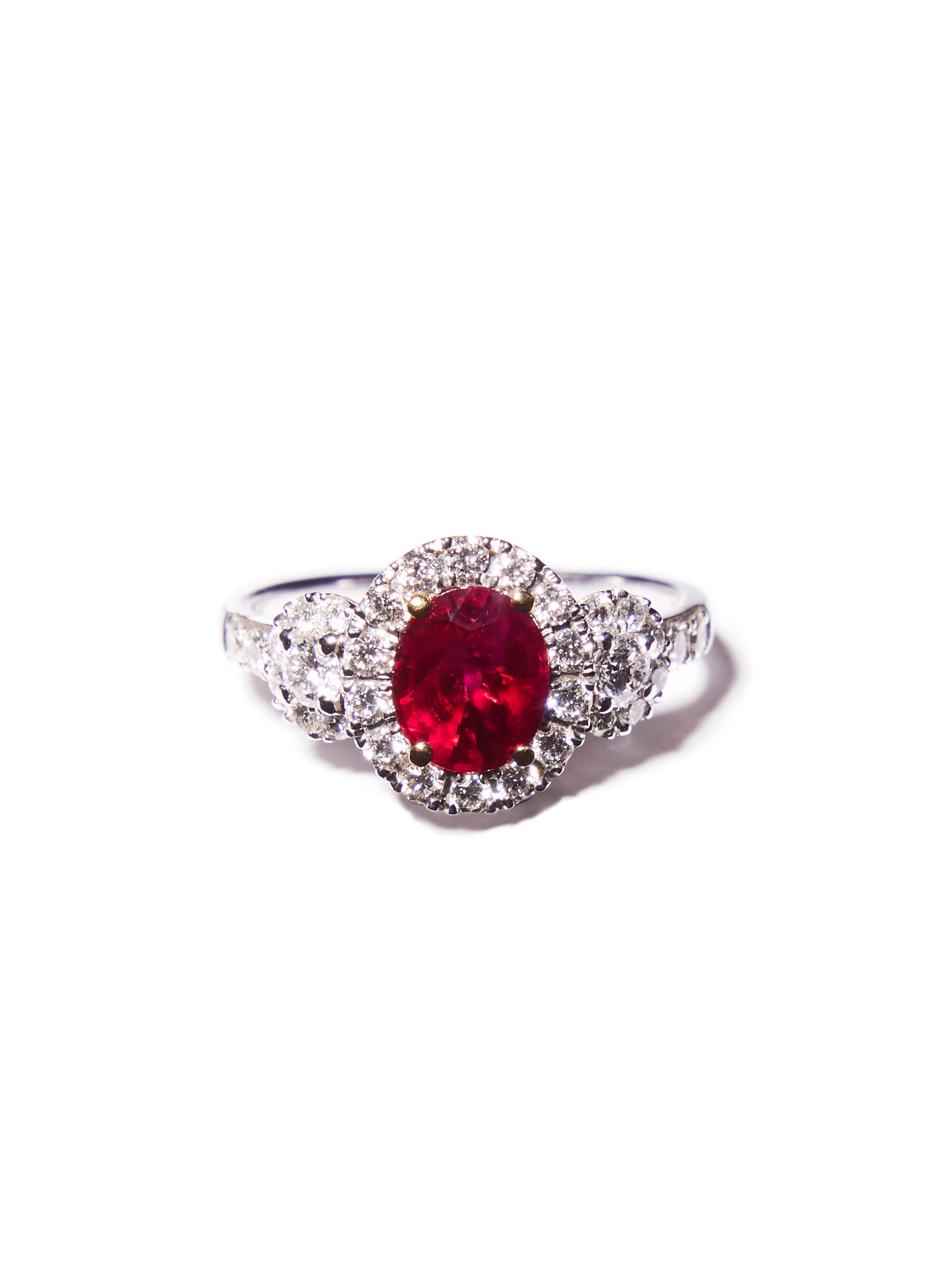 ruby 3 stone ring