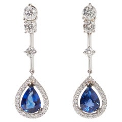 Bonebakker white gold Sapphire drop earrings