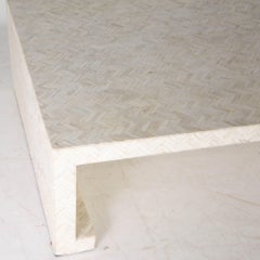 Table basse en marqueterie Bones