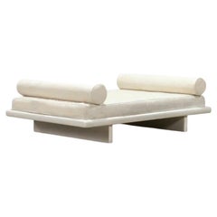 Custom Modern White Lacquer Double Daybed, 1990s, UK