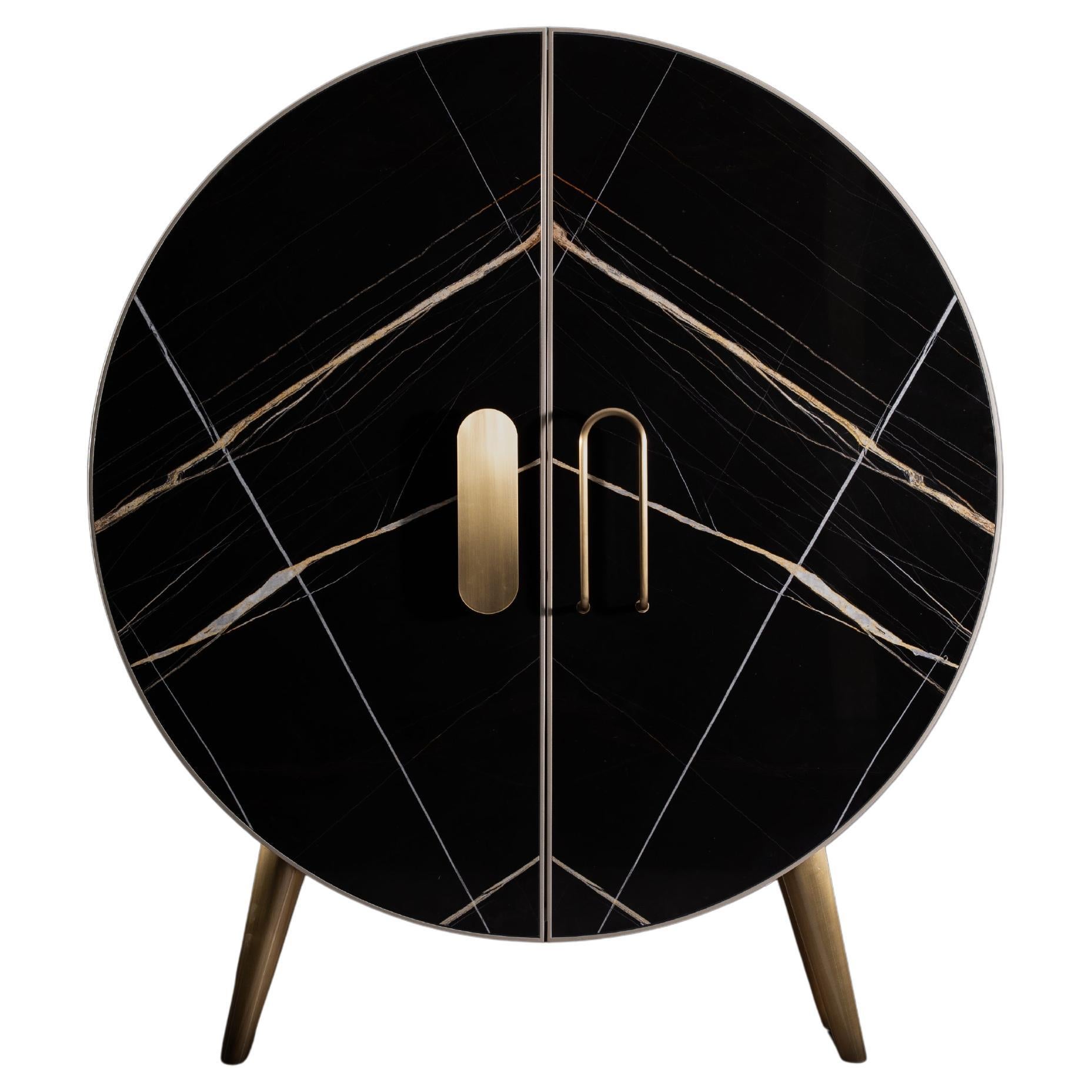 Bongo Bar Cabinet, Automated Doors, Handmade in Portugal by Greenapple