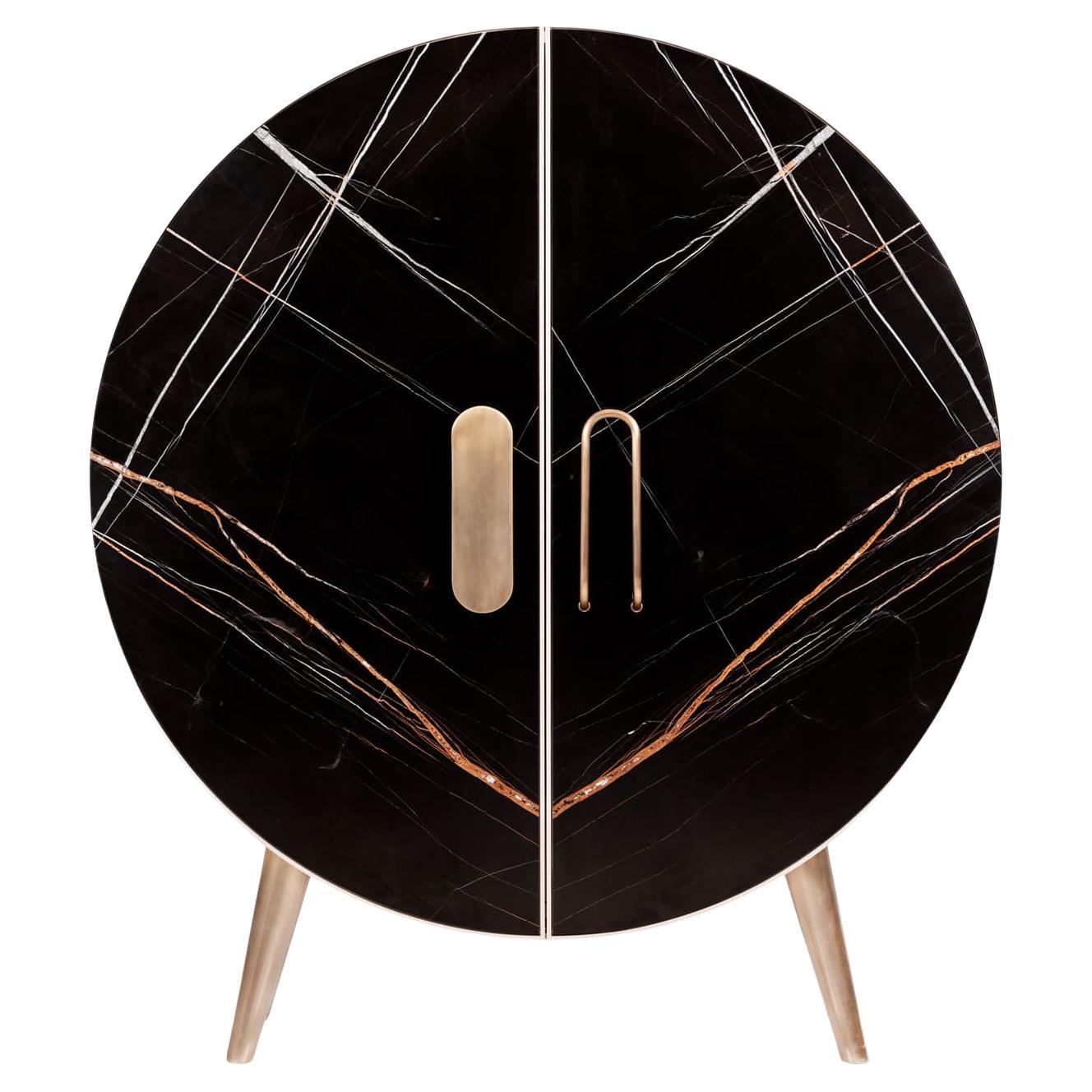 Bongo Bar Cabinet, Automated Doors, Handmade in Portugal by Greenapple