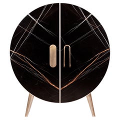 Meuble de bar Bongo, portes automatiques, fabriqué à la main au Portugal par Greenapple