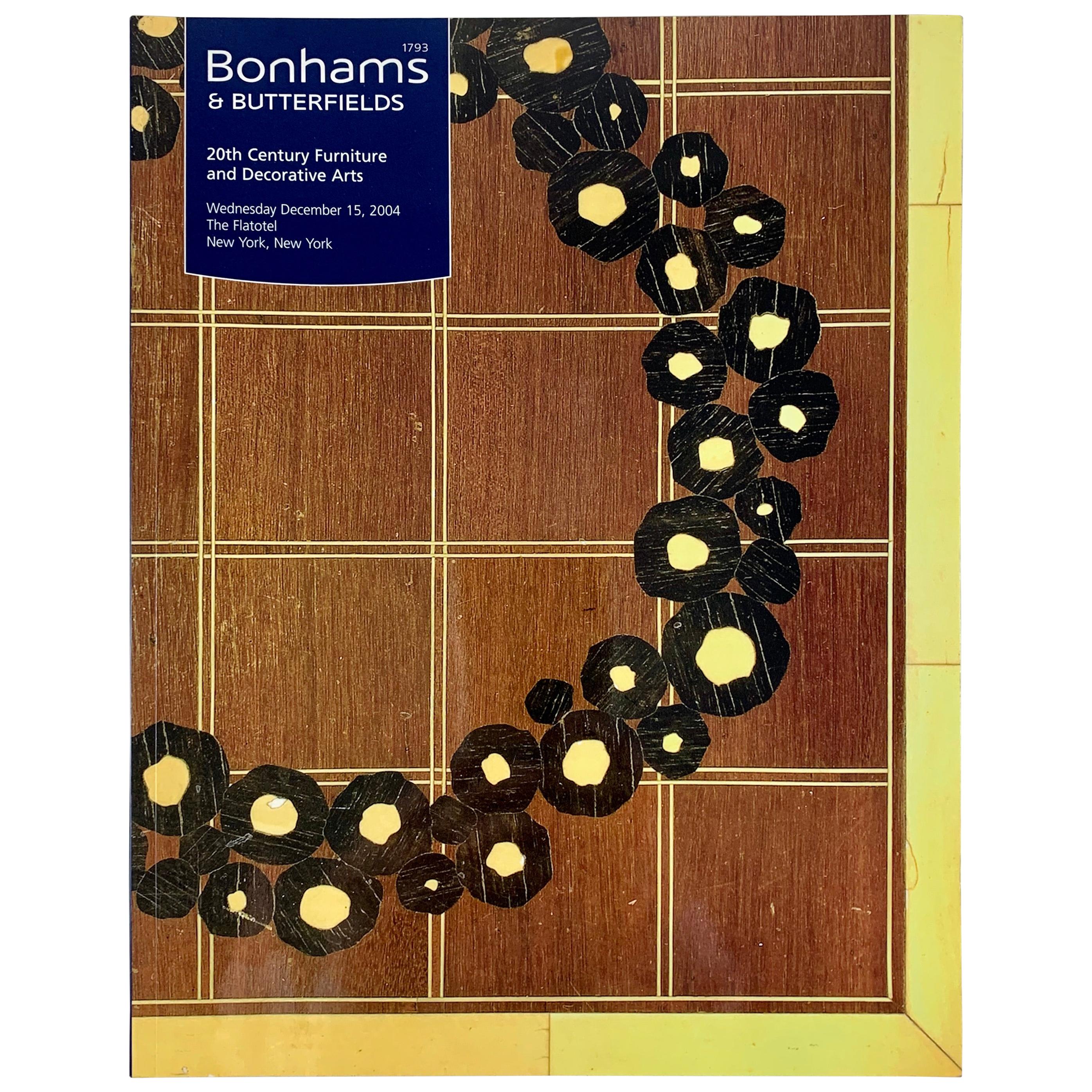Bonhams & Butterfield Furniture and Decorative Arts Auction Catalogue, 2004 For Sale