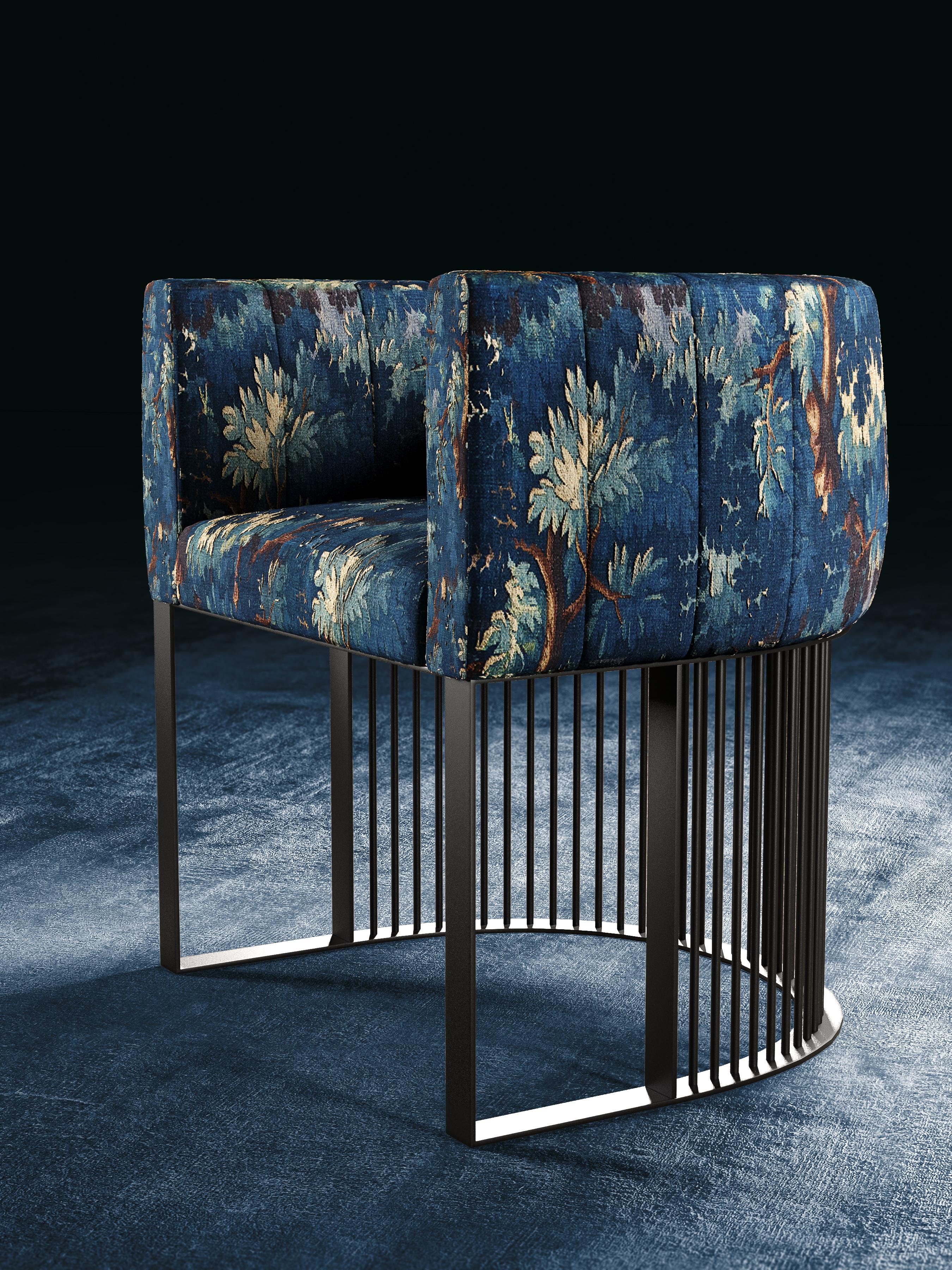 Art Deco Bonheur Chair Seventeenth-Century Tapestry Design Fabric Upholstery