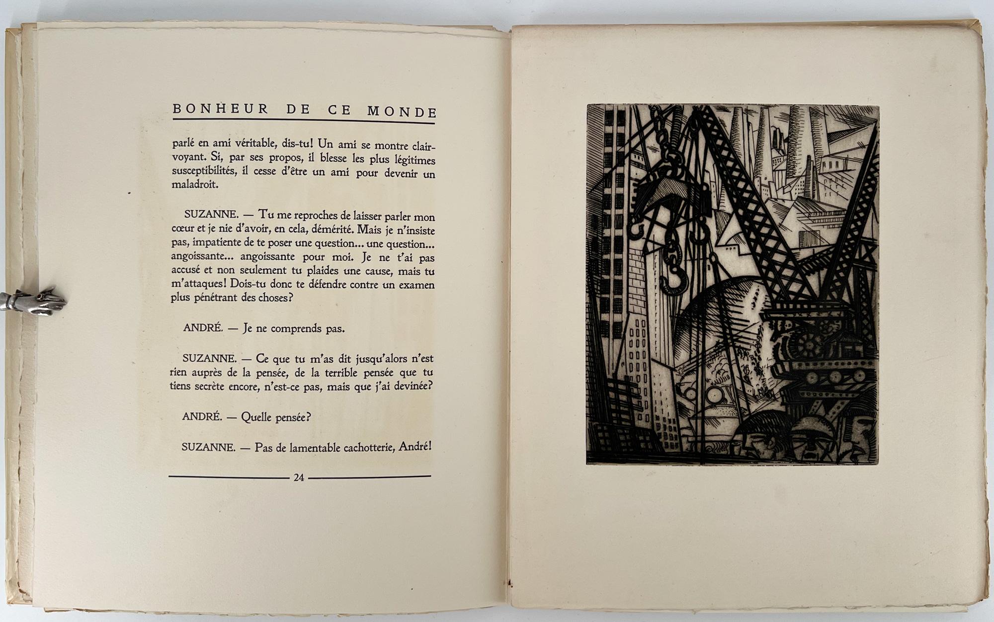 Early 20th Century Bonheur de ce monde, by François Turpin, illustrated by Gio Colucci For Sale