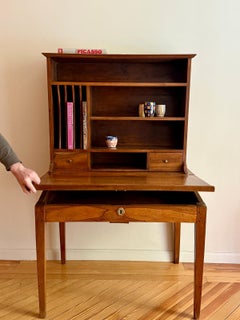 "Bonheur de jour" desk 19th century Directoire style, solid walnut
