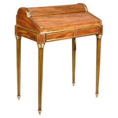 Bonheur Du Jour Cylinder Desk Louis XVI Style