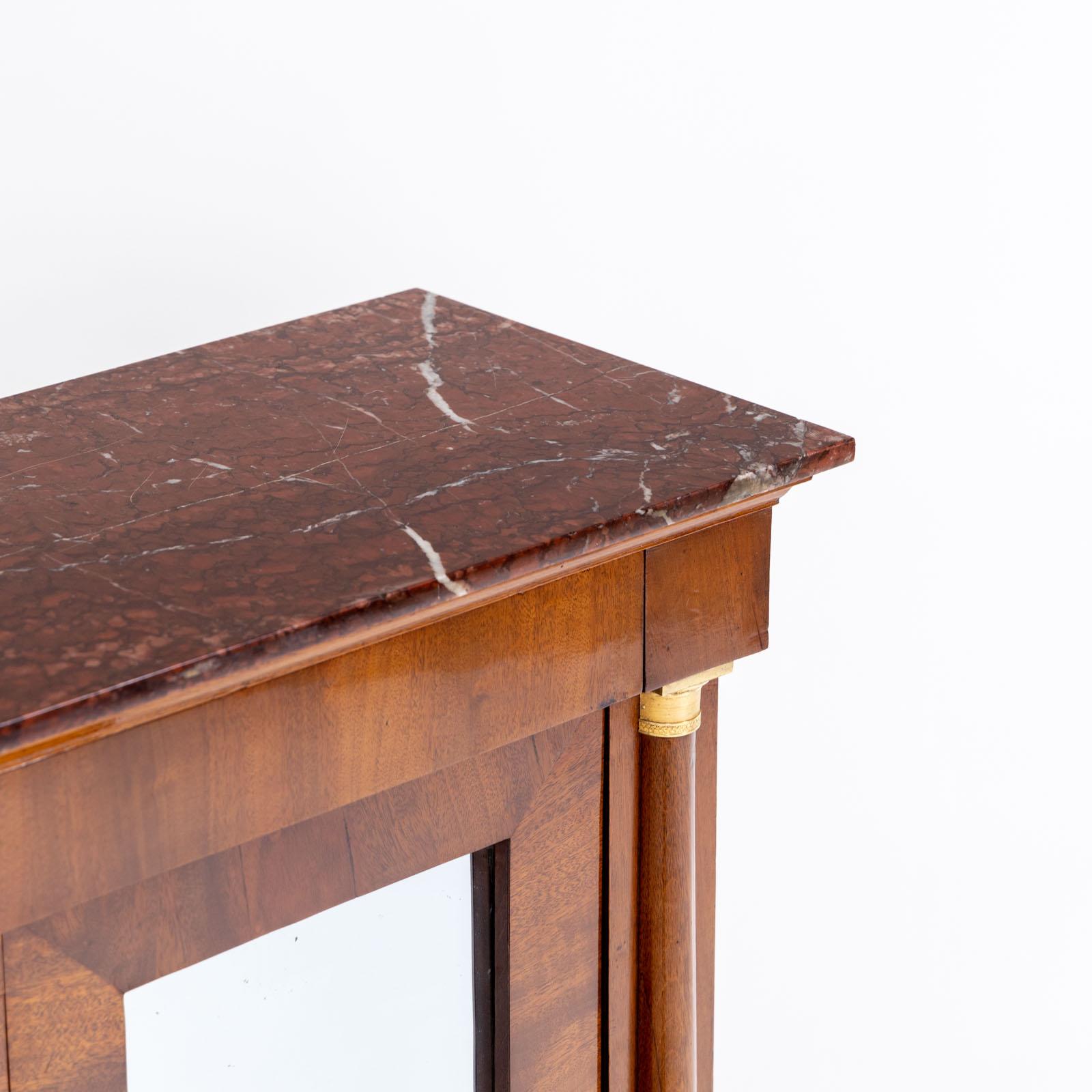 Mogano Secretaire Bonheur du Jour in stile Lous-Seize, fine XIX secolo in vendita