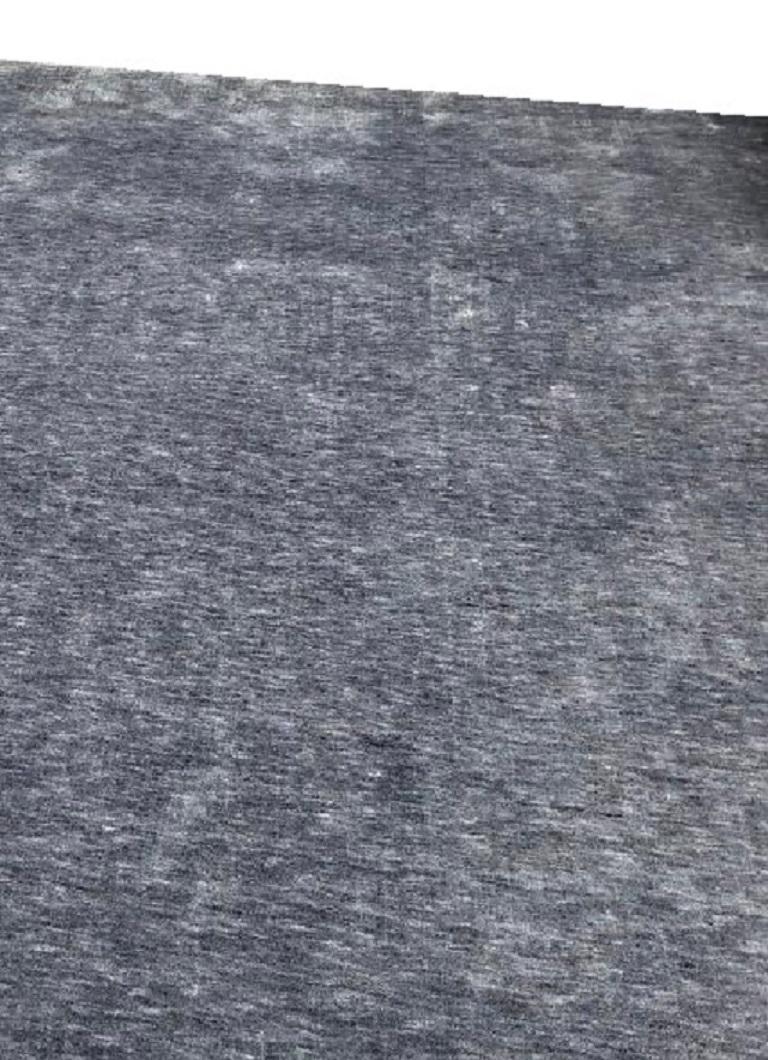 Solid Blue/Grey Rug, HandLoomed, Bamboo Silk, Bonn 'Belfast Grey