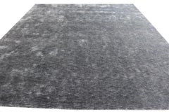 Teppich aus Bambusseide in Blau, auf Lager