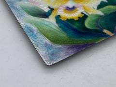 Bonne Couleur Electroforming Cloisonne Tropical Floral Plate