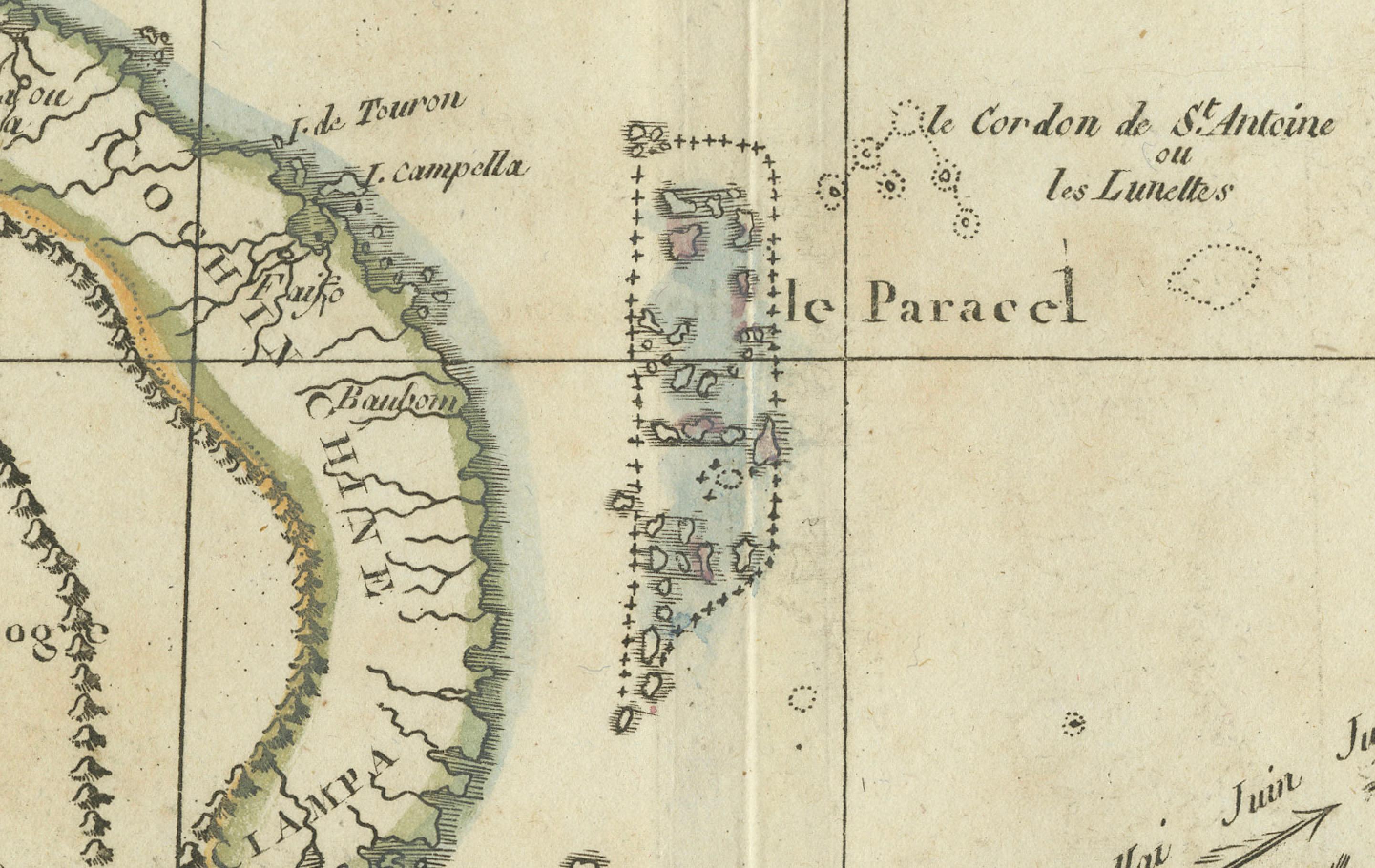 Bonne Karte der Philippinen, Formosa, Siam, Indochina und Südchina, 1780 im Angebot 4
