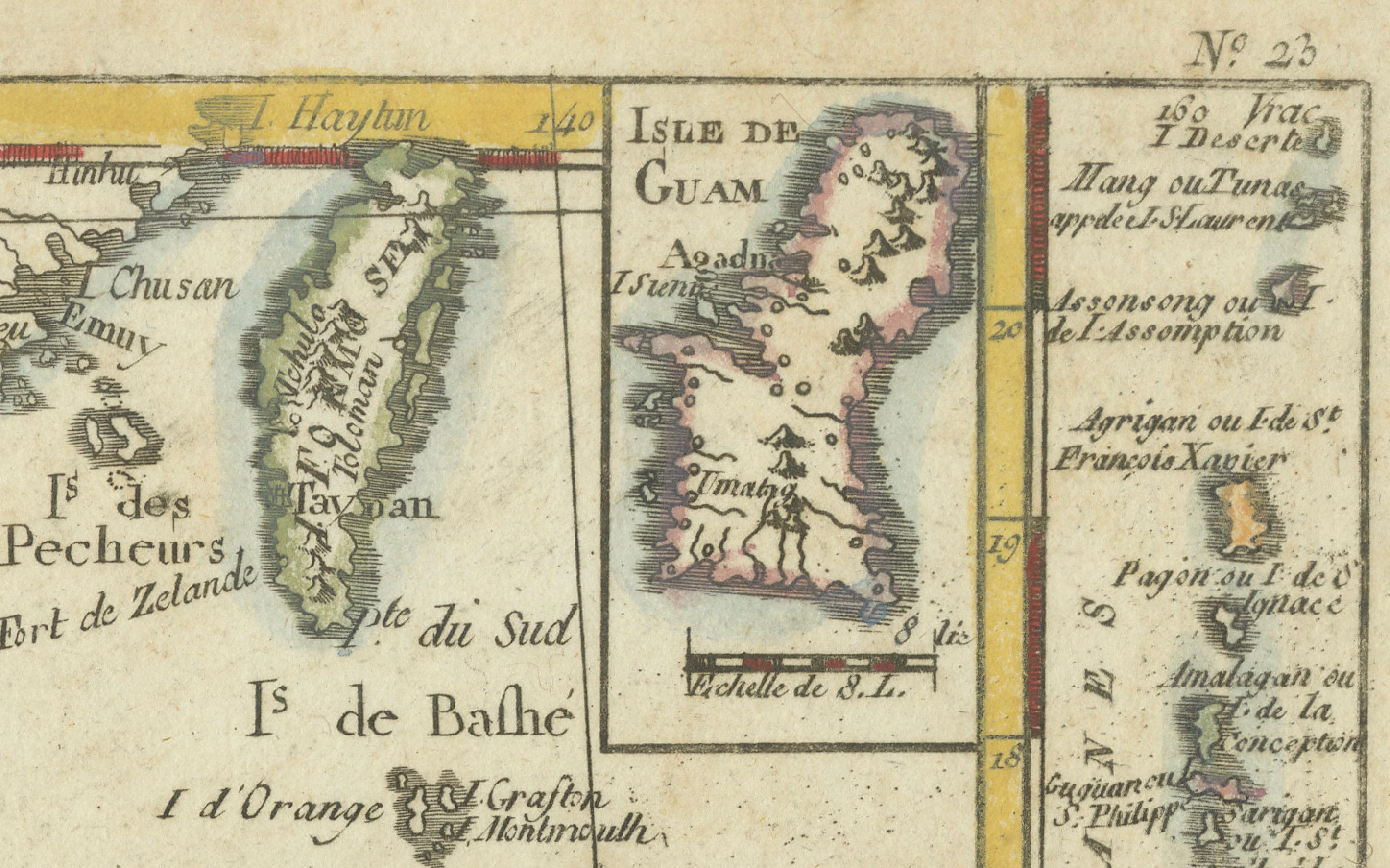Bonne Karte der Philippinen, Formosa, Siam, Indochina und Südchina, 1780 im Angebot 3