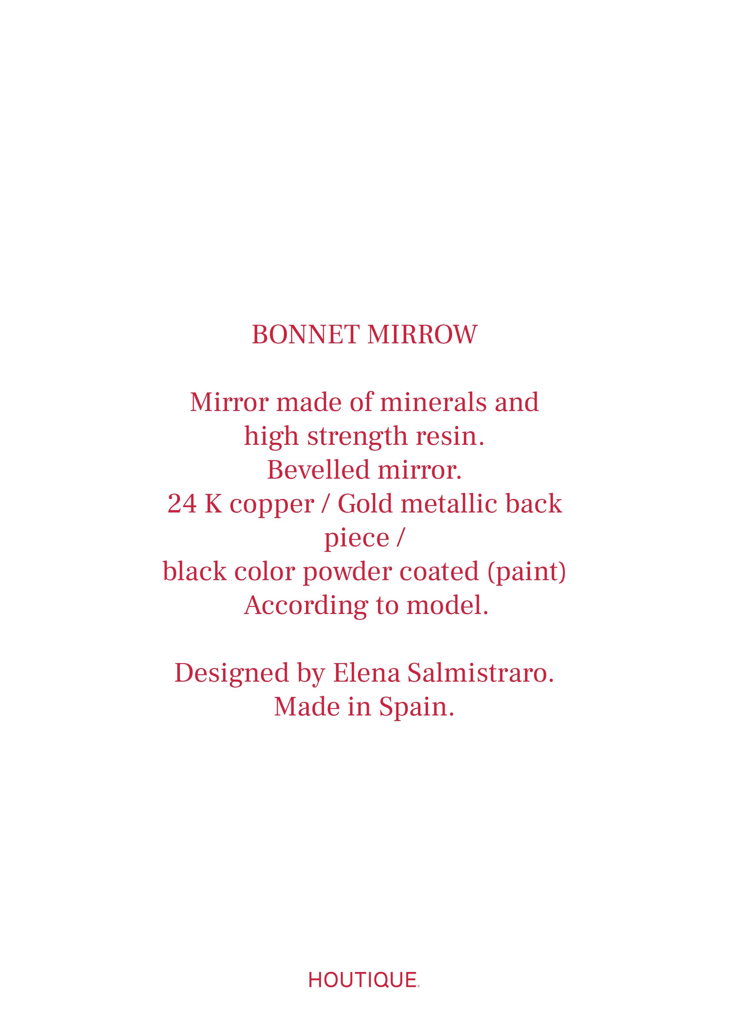 Spanish Bonnet Mirror by Houtique, Green