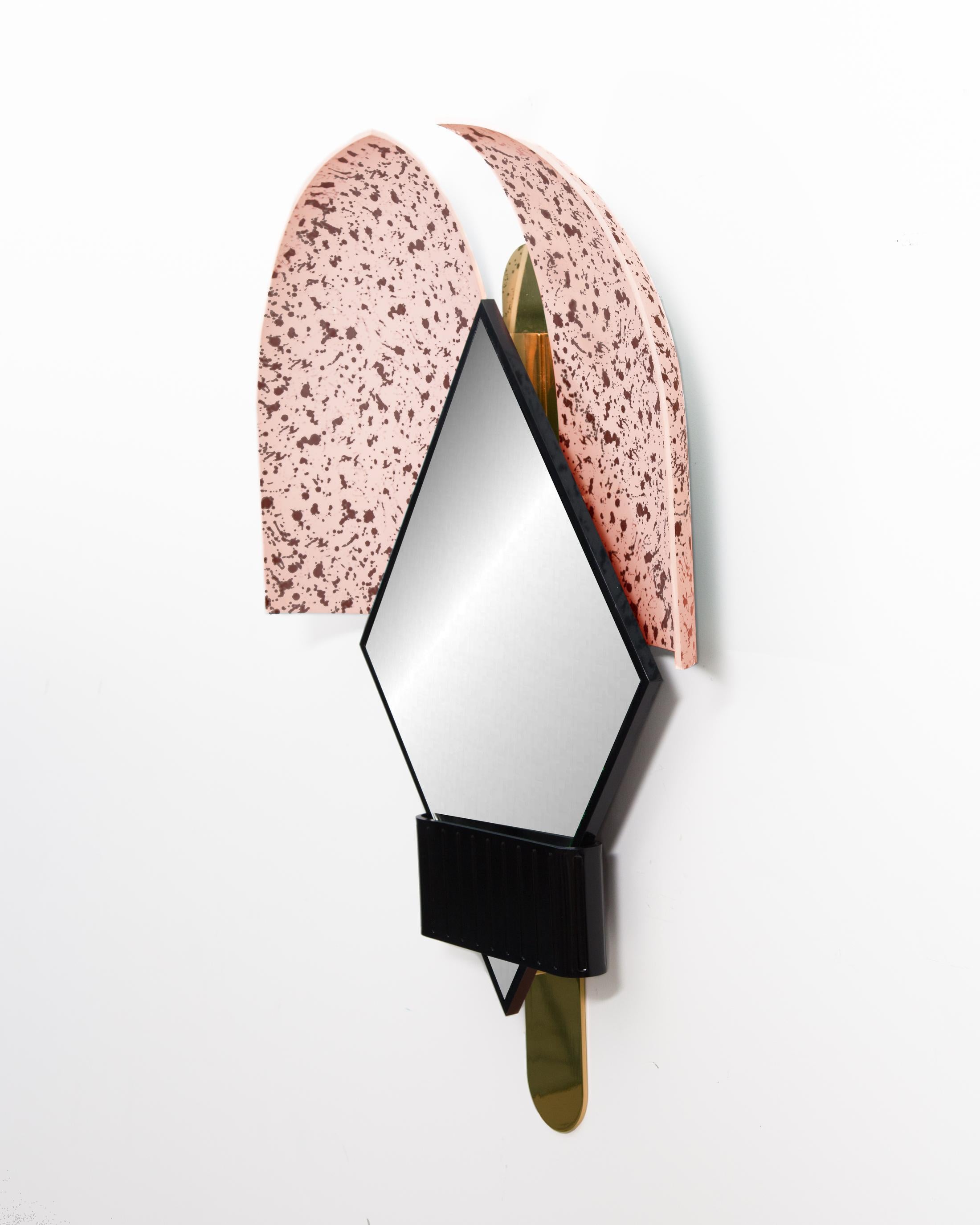 Other Bonnet Mirror in Pink For Sale