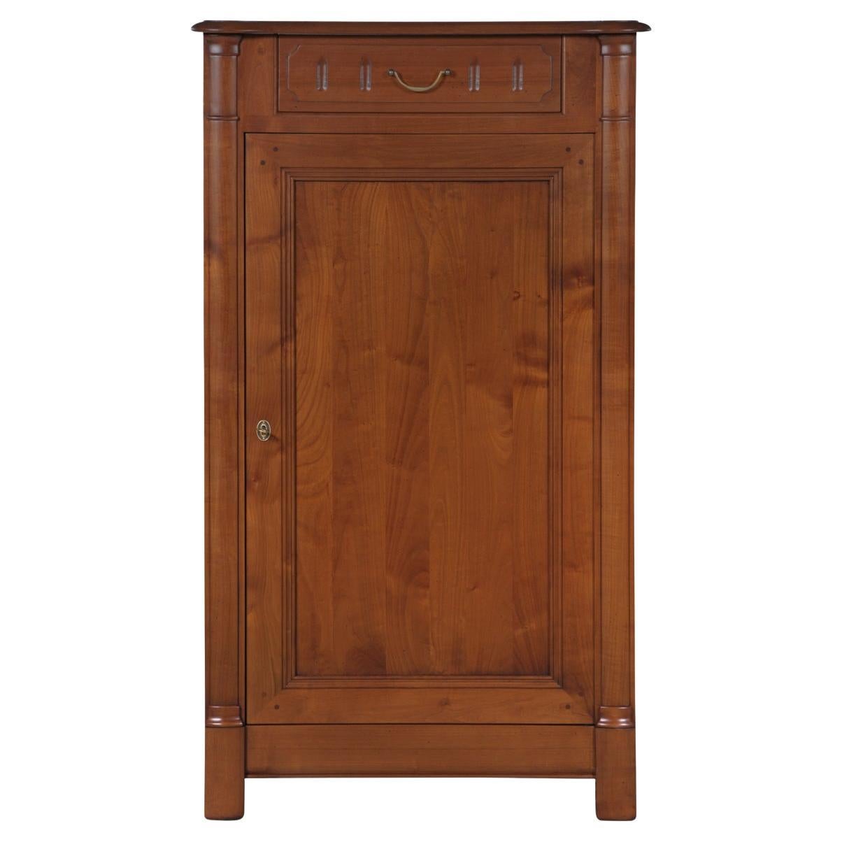 Bonnetiere Cabinet in solid cherry wood, TRADITION French country style