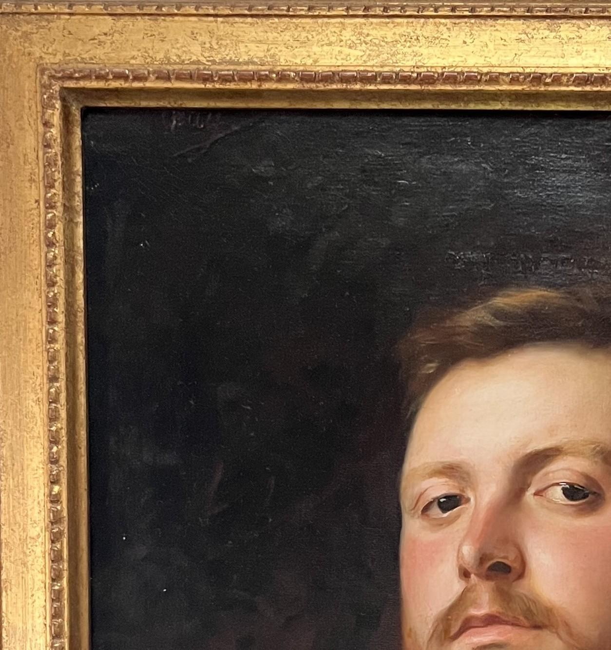 J. Bonnevay, Ritratto di un gentiluomo, olio su tela firmato in vendita 4