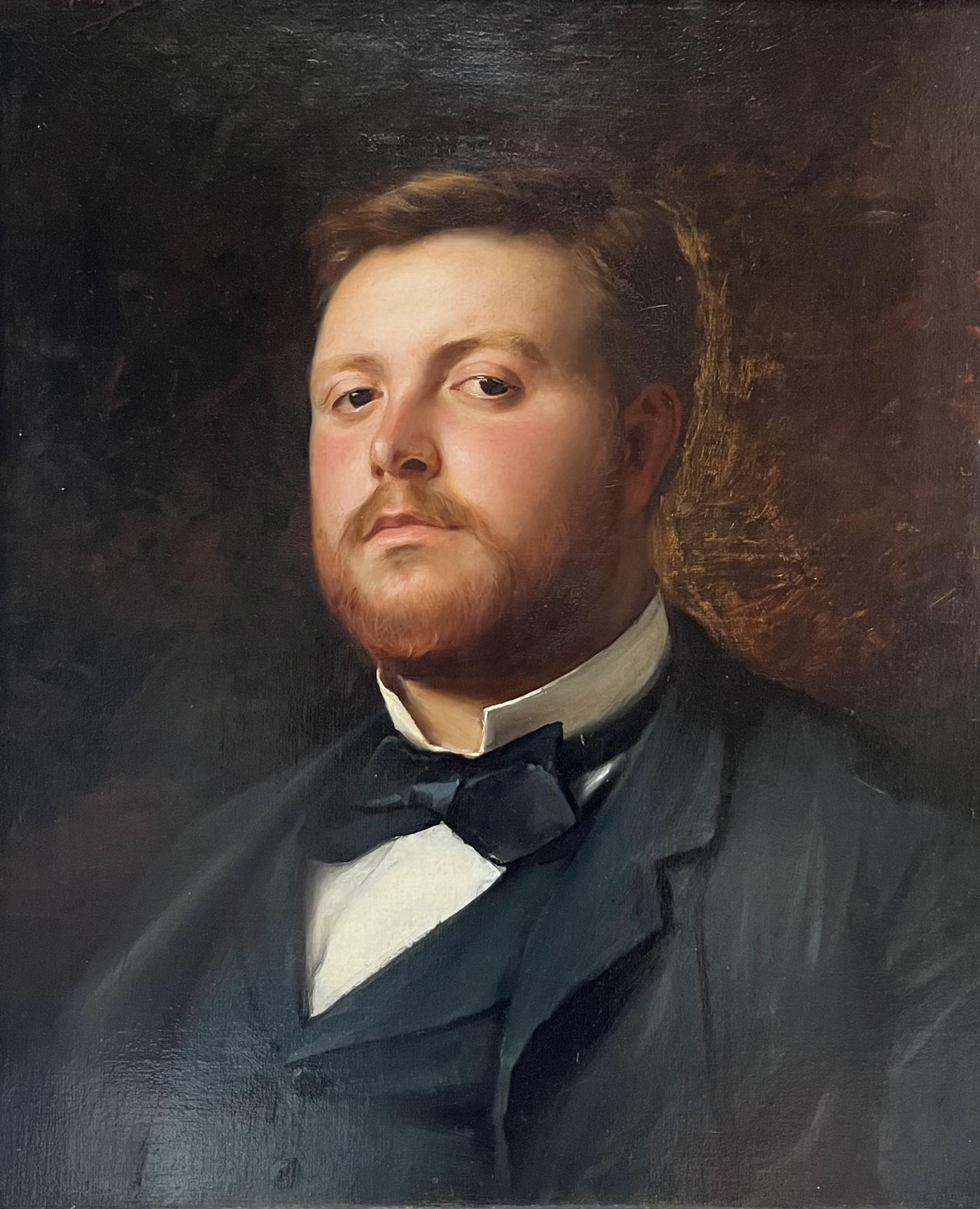 J. Bonnevay (attivo in Francia alla fine del XIX secolo)
Ritratto di un gentiluomo
Firmato in alto a sinistra 
(la firma è piuttosto difficile da leggere, ma senza dubbio è di Bonnevay)
Olio su tela 
60,5 x 50 cm
Incorniciato: 70 x 60 cm

Questo