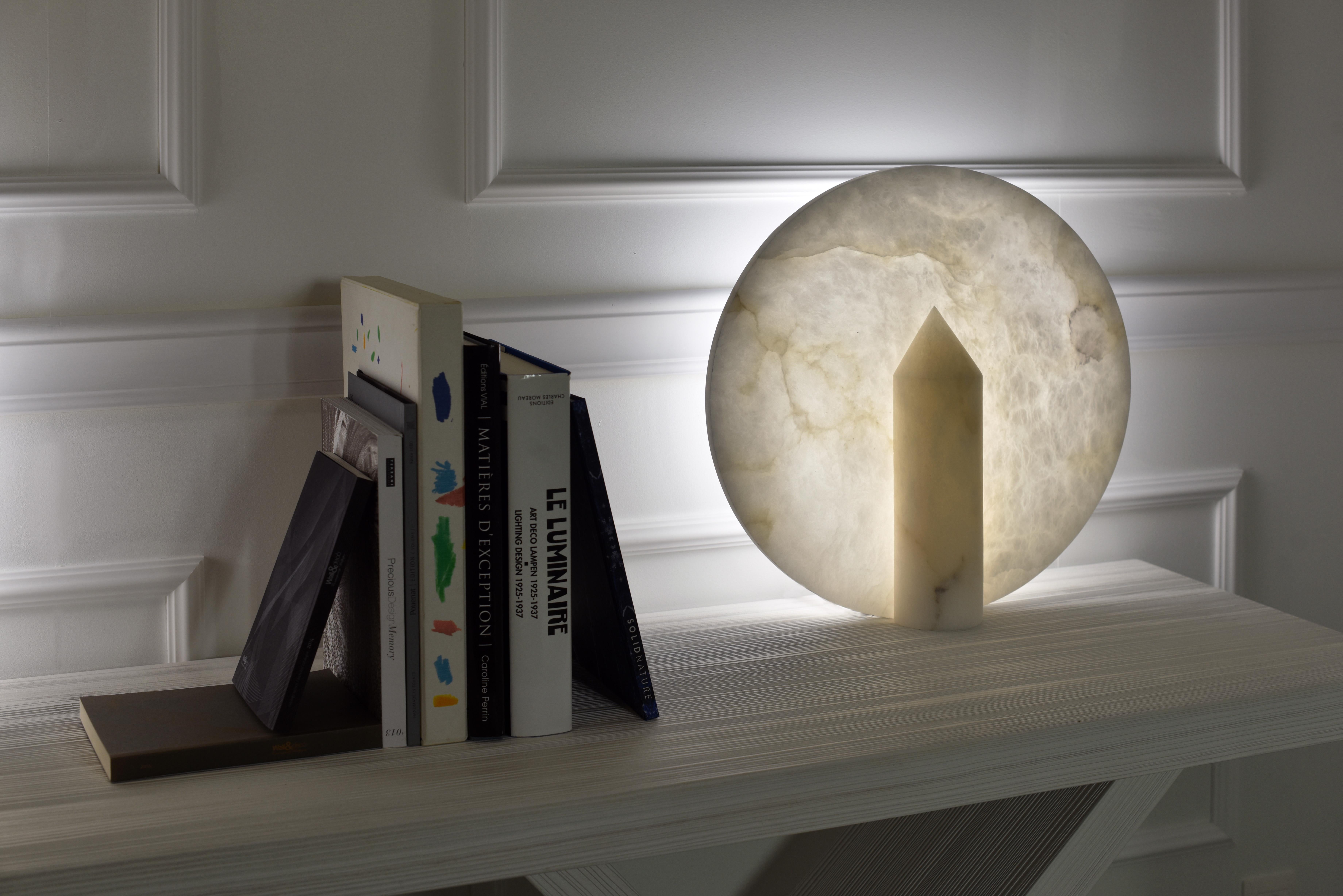 Modern Bonnie Alabaster Table Lamp by Atelier Alain Ellouz
