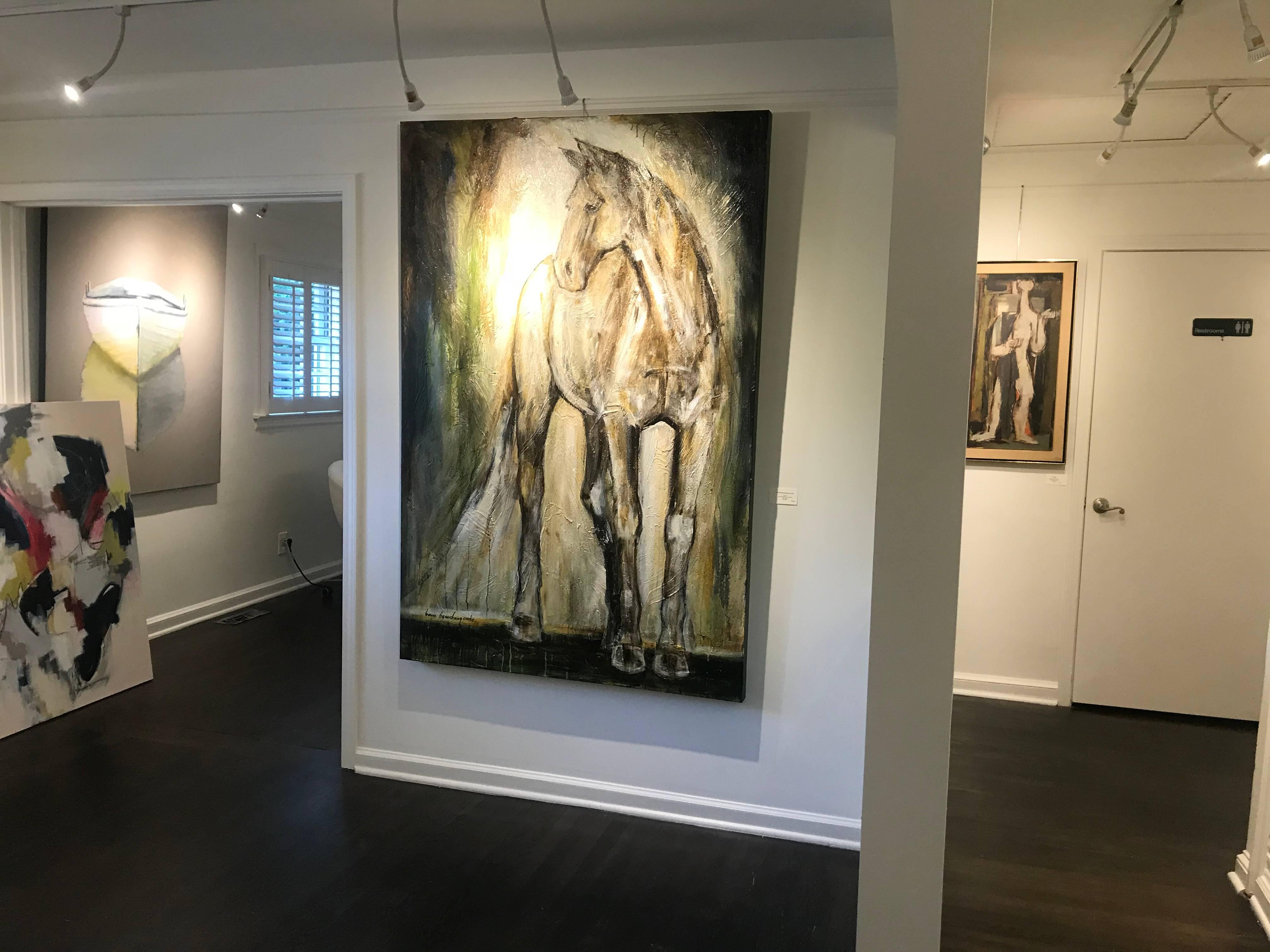 vertical horse painting