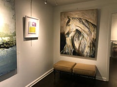 Spike by Bonnie Beauchamp-Cooke, Large Contemporary Mixed Media Horse Painting