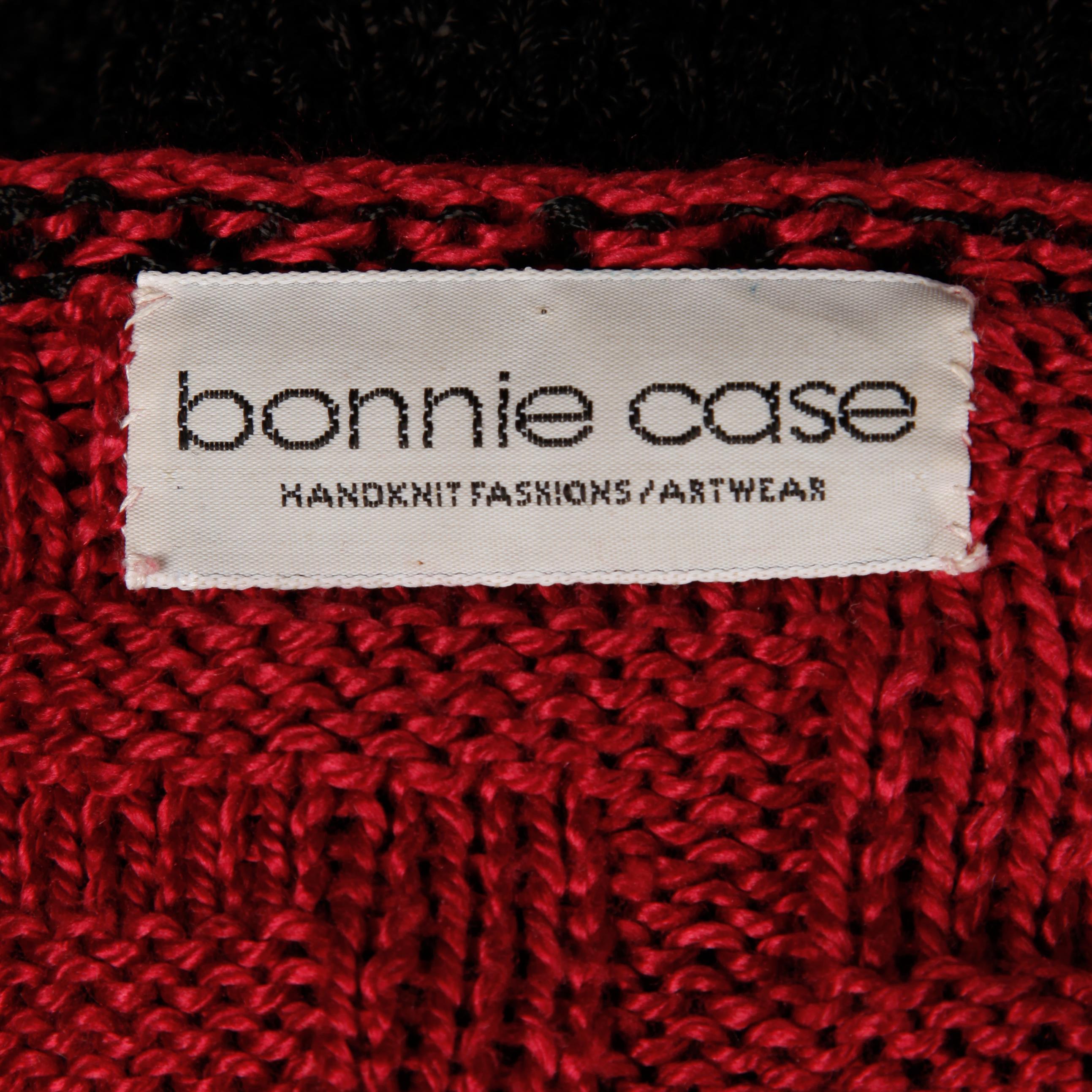 Bonnie Case Vintage Beaded Sweater Top 3
