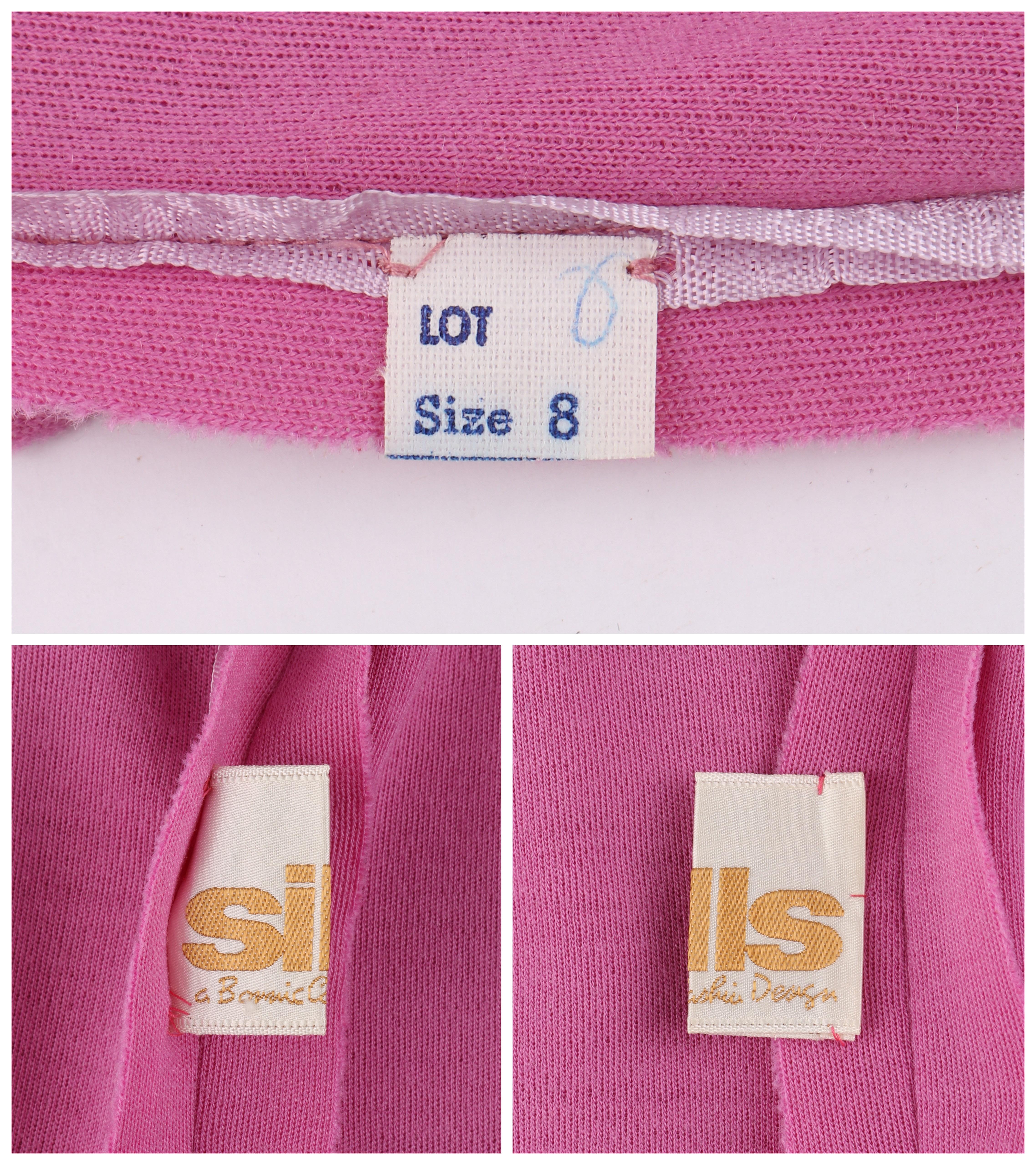 BONNIE CASHIN c.1960’s Pink Cap Sleeve High Neck Belted Shift Dress 6