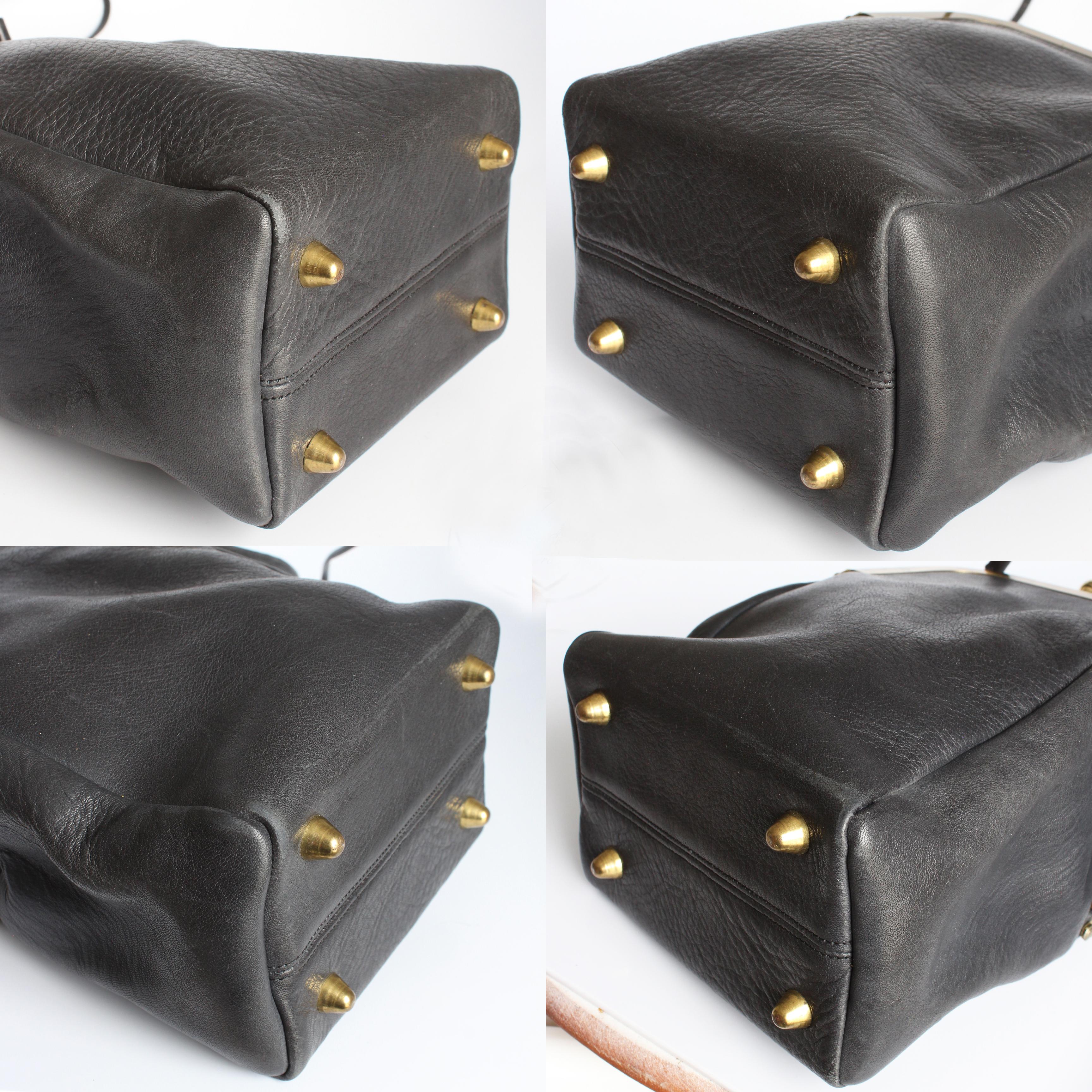 Bonnie Cashin Coach Bag Swinger Black Double Header Shoulder Bag + New Hangtag For Sale 10