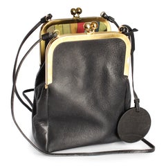 Bonnie Cashin Coach Bag Swinger Black Double Header Shoulder Bag + New Hangtag