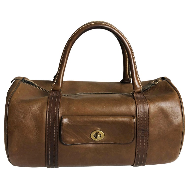 Vintage Coach Brown Leather Bag - 9 For Sale on 1stDibs | coach leather  suitcase