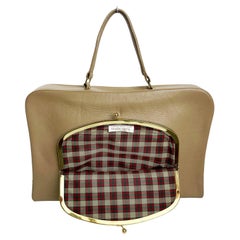 Sac attache Bonnie Cashin pour Coach Cashin Carry en cuir brun clair rare vintage des années 60