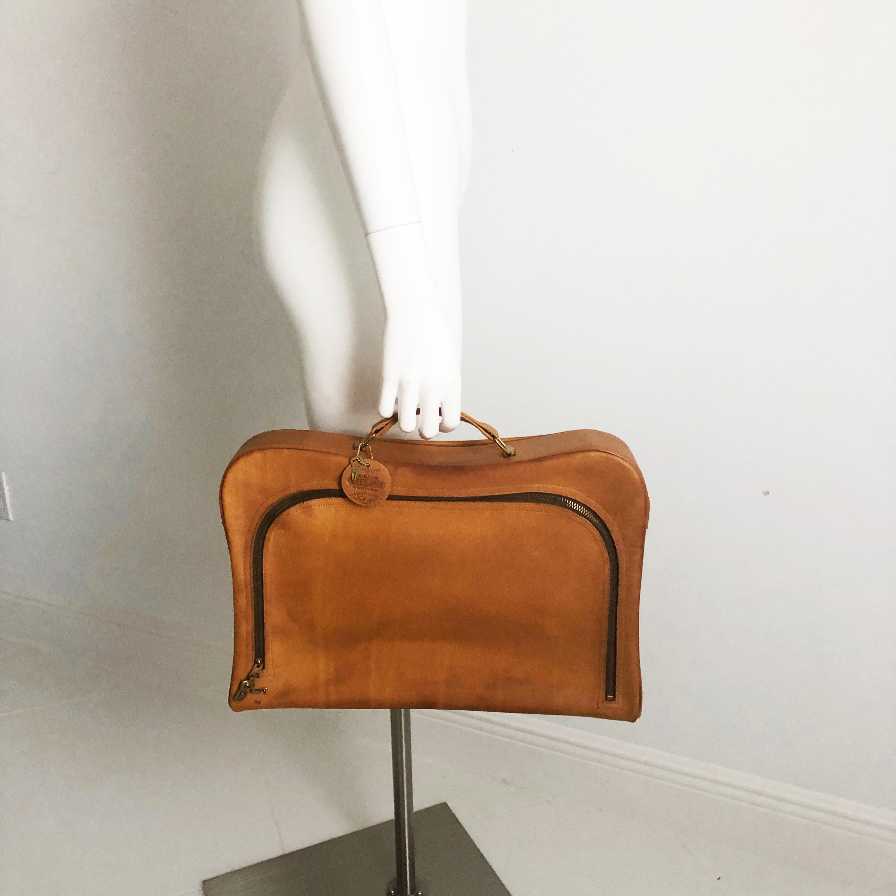 Bonnie Cashin for Coach Diplomat Attache Briefcase with Rare Baseball Tag 1960s 2