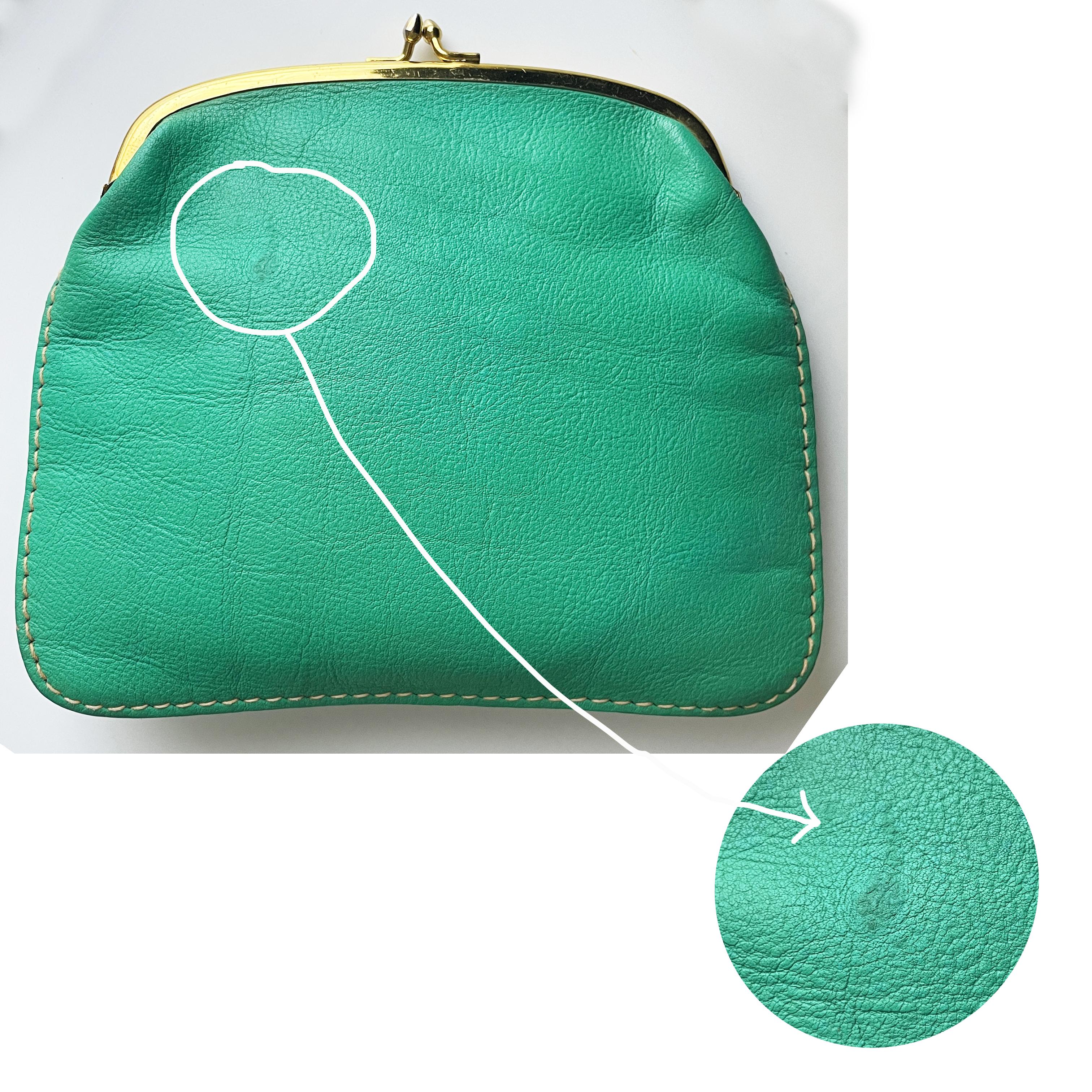 Bonnie Cashin for Coach Foldover Purse 60s Cashin Carry Mint Green Leather Rare For Sale 7